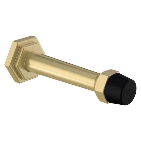 National Hardware National Hardware Powell 5/8 in. W X 3-19/32 in. L Zinc Brushed Gold Gold Door Stop Mounts to door a N830-532